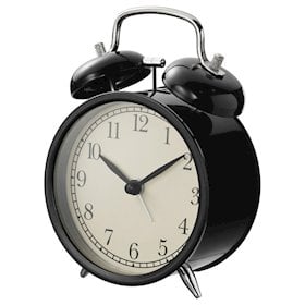 Alarm clock IKEA Dekad black 10 cm